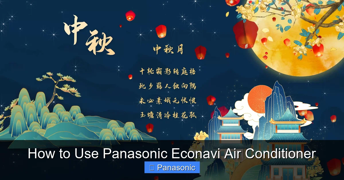 How to Use Panasonic Econavi Air Conditioner