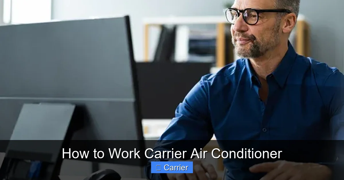 How to Work Carrier Air Conditioner