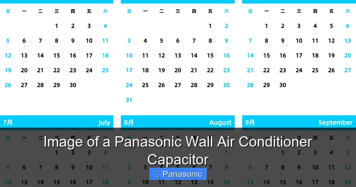 Image of a Panasonic Wall Air Conditioner Capacitor