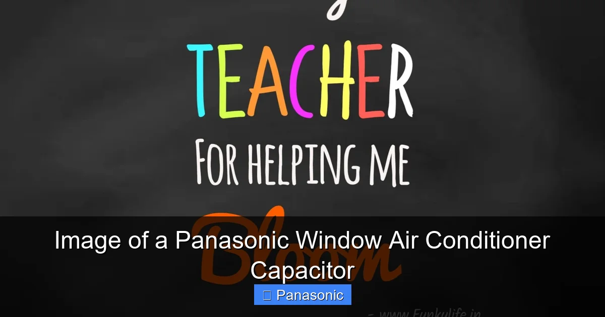 Image of a Panasonic Window Air Conditioner Capacitor
