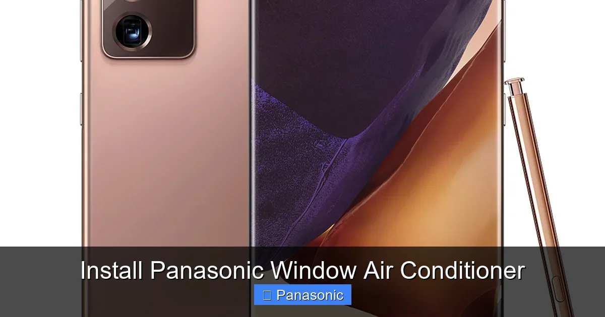 Install Panasonic Window Air Conditioner