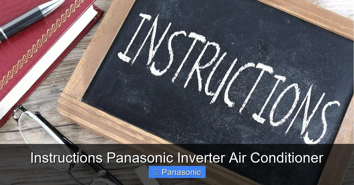 Instructions Panasonic Inverter Air Conditioner