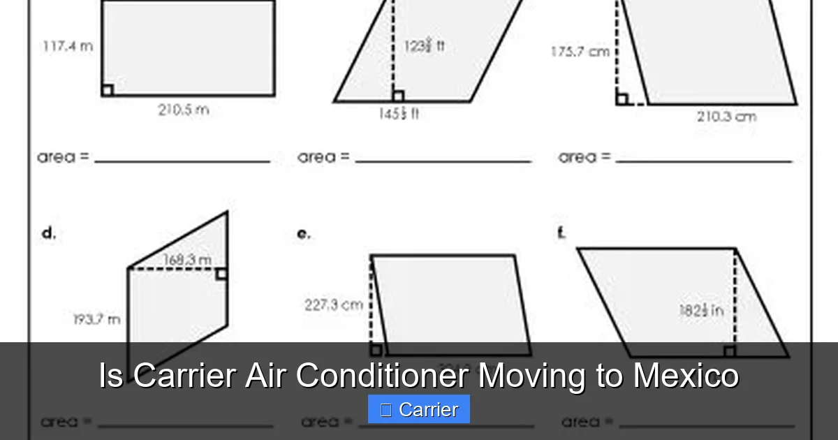 Is Carrier Air Conditioner Moving to Mexico