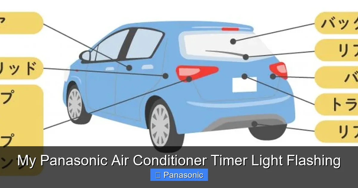 My Panasonic Air Conditioner Timer Light Flashing