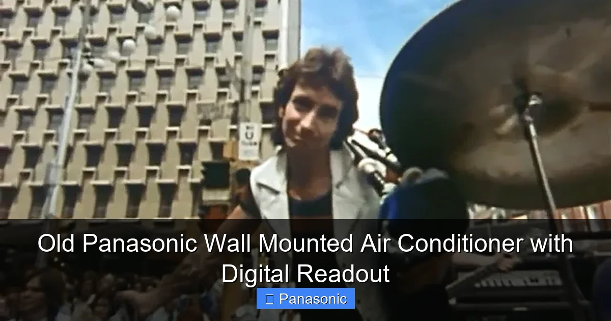 Old Panasonic Wall Mounted Air Conditioner with Digital Readout