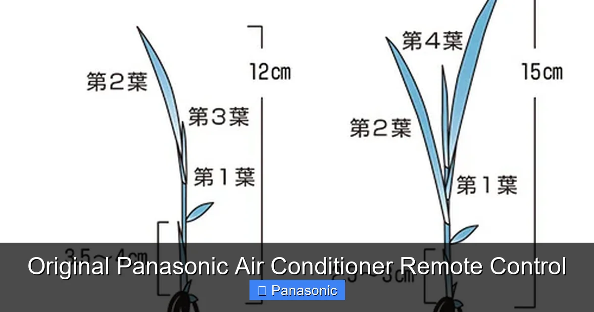 Original Panasonic Air Conditioner Remote Control