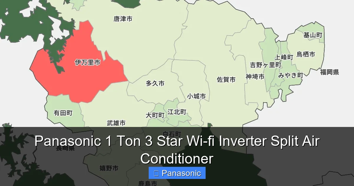 Panasonic 1 Ton 3 Star Wi-fi Inverter Split Air Conditioner