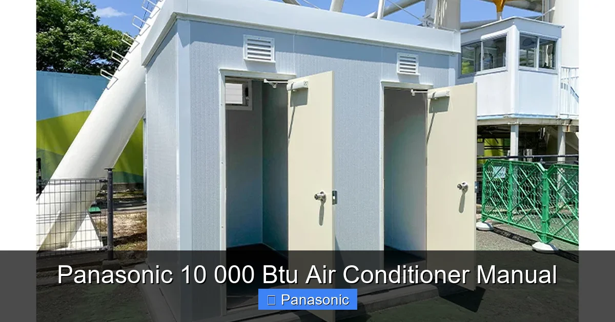 Panasonic 10 000 Btu Air Conditioner Manual