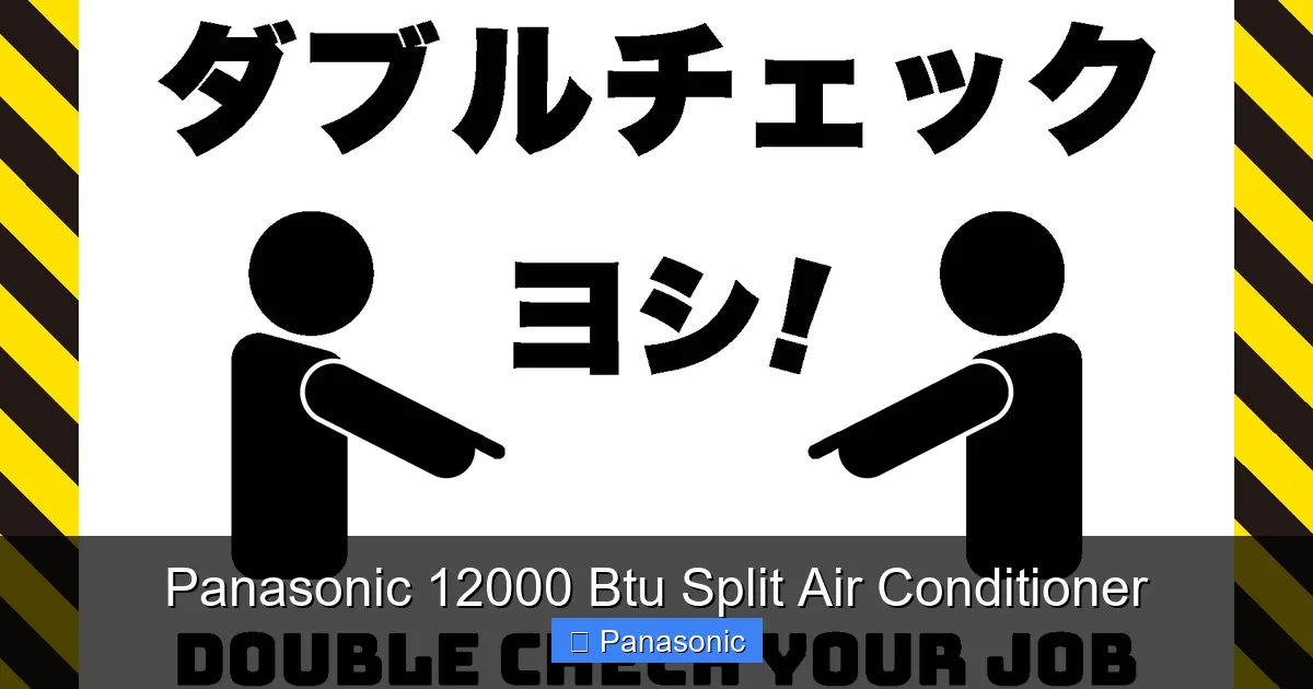 Panasonic 12000 Btu Split Air Conditioner