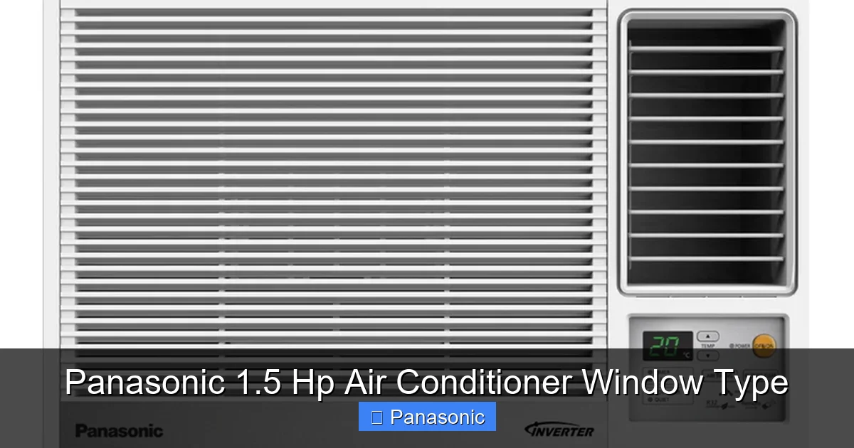 Panasonic 1.5 Hp Air Conditioner Window Type