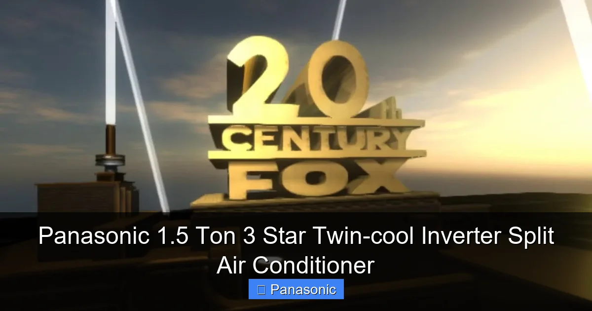 Panasonic 1.5 Ton 3 Star Twin-cool Inverter Split Air Conditioner
