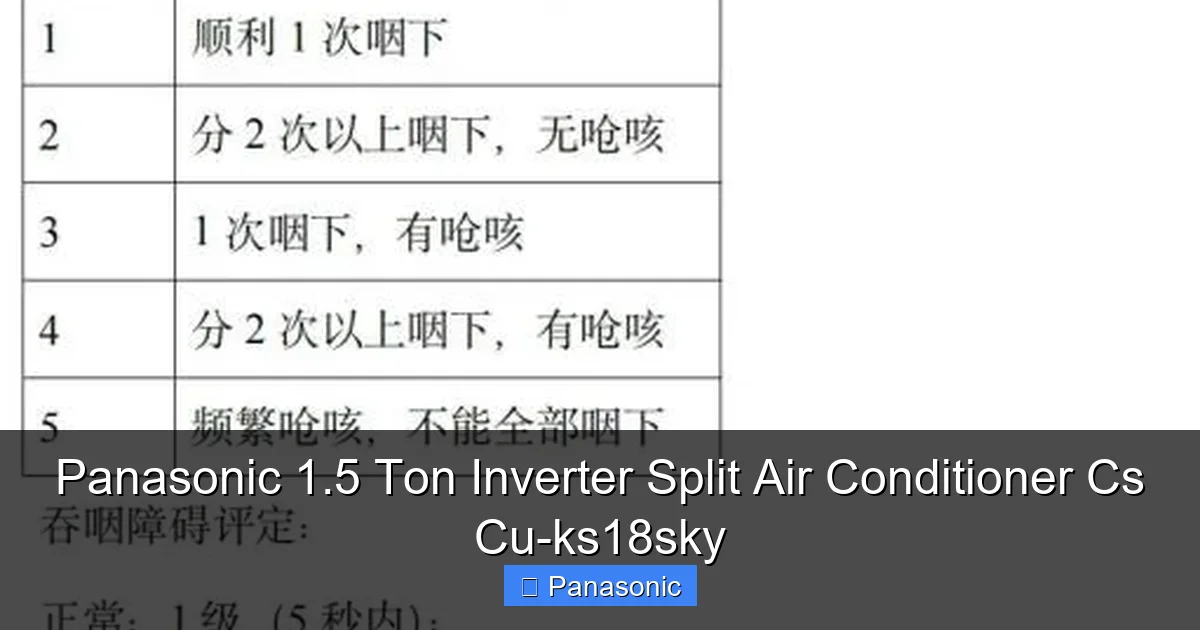 Panasonic 1.5 Ton Inverter Split Air Conditioner Cs Cu-ks18sky