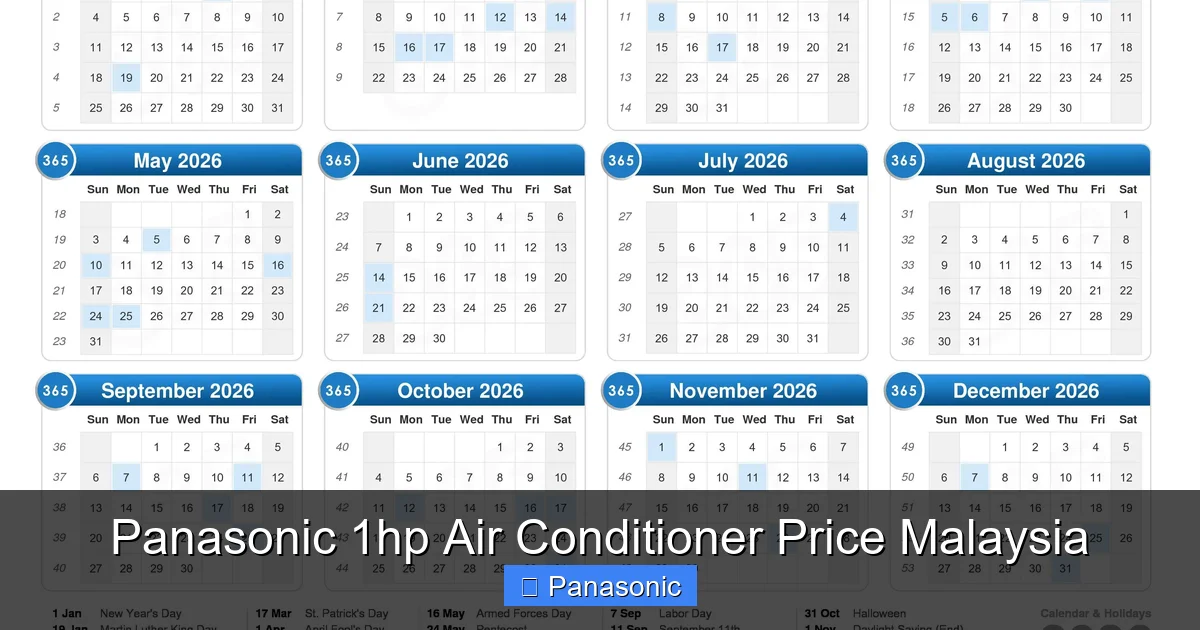 Panasonic 1hp Air Conditioner Price Malaysia