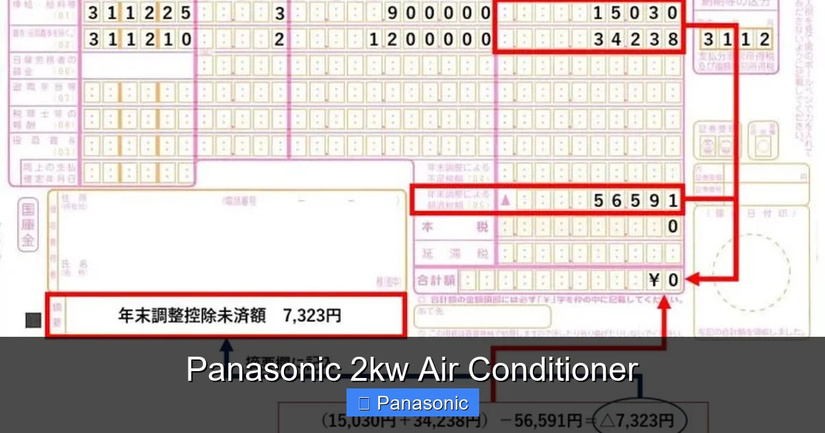 Panasonic 2kw Air Conditioner