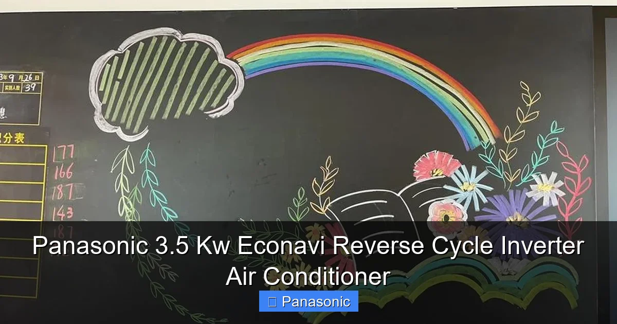 Panasonic 3.5 Kw Econavi Reverse Cycle Inverter Air Conditioner