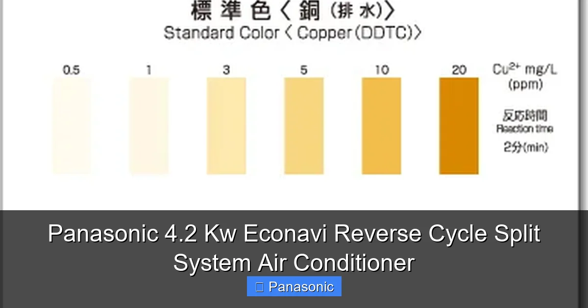 Panasonic 4.2 Kw Econavi Reverse Cycle Split System Air Conditioner