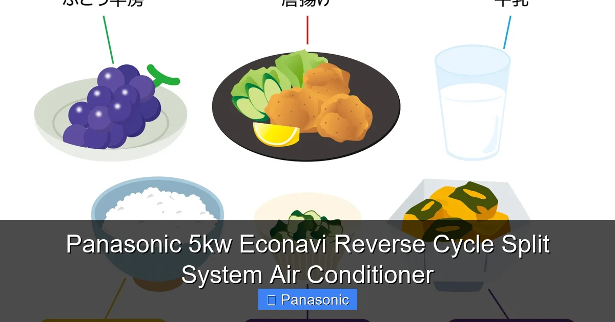 Panasonic 5kw Econavi Reverse Cycle Split System Air Conditioner