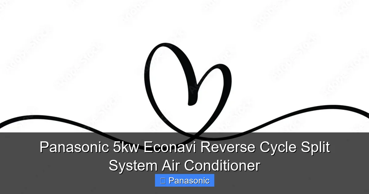 Panasonic 5kw Econavi Reverse Cycle Split System Air Conditioner