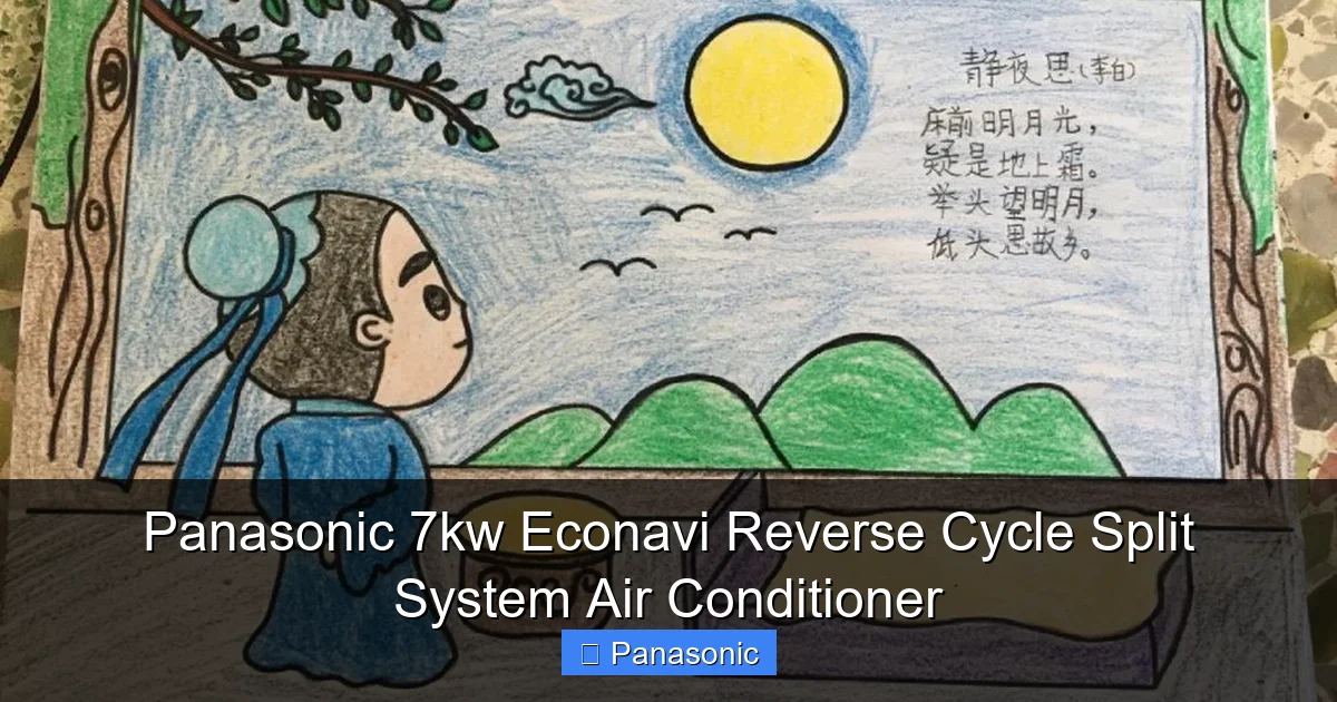 Panasonic 7kw Econavi Reverse Cycle Split System Air Conditioner