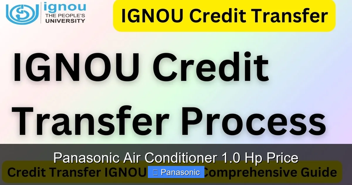 Panasonic Air Conditioner 1.0 Hp Price