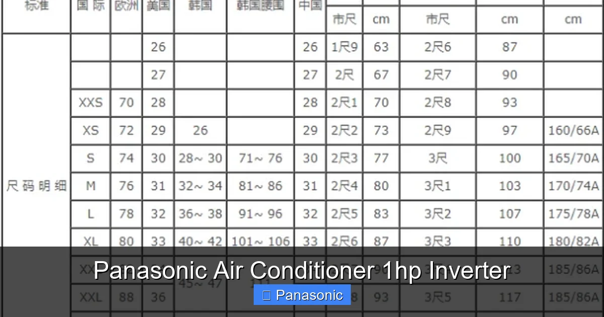 Panasonic Air Conditioner 1hp Inverter