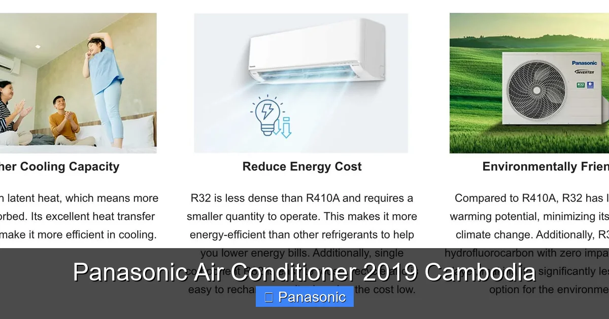 Panasonic Air Conditioner 2019 Cambodia