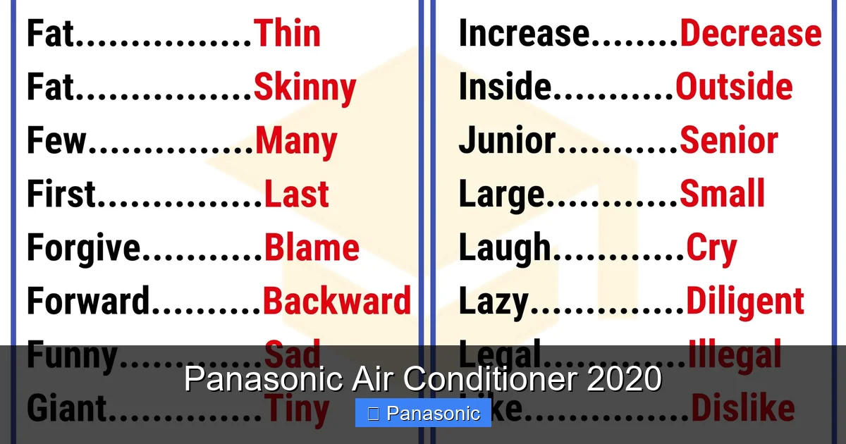 Panasonic Air Conditioner 2020