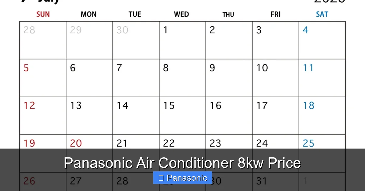 Panasonic Air Conditioner 8kw Price
