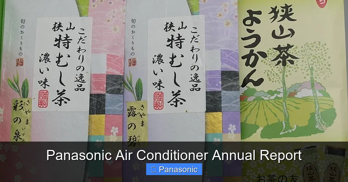 Panasonic Air Conditioner Annual Report