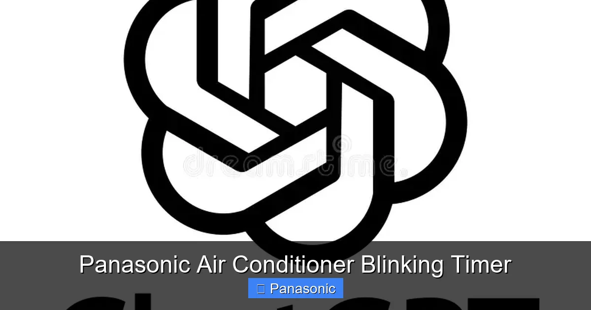 Panasonic Air Conditioner Blinking Timer