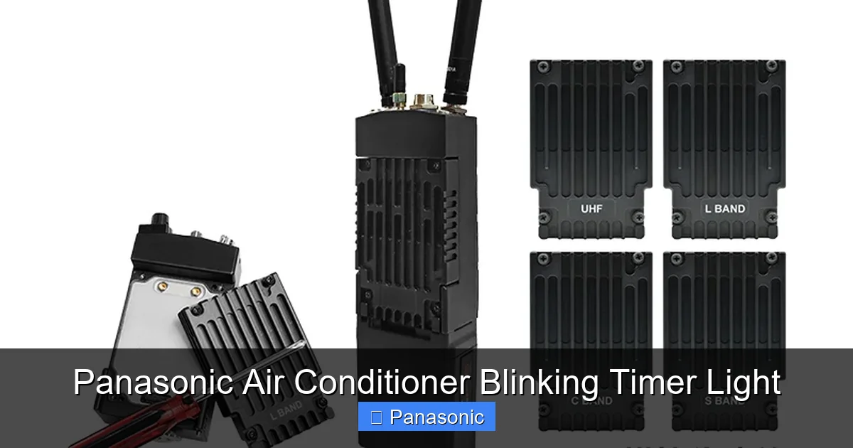 Panasonic Air Conditioner Blinking Timer Light