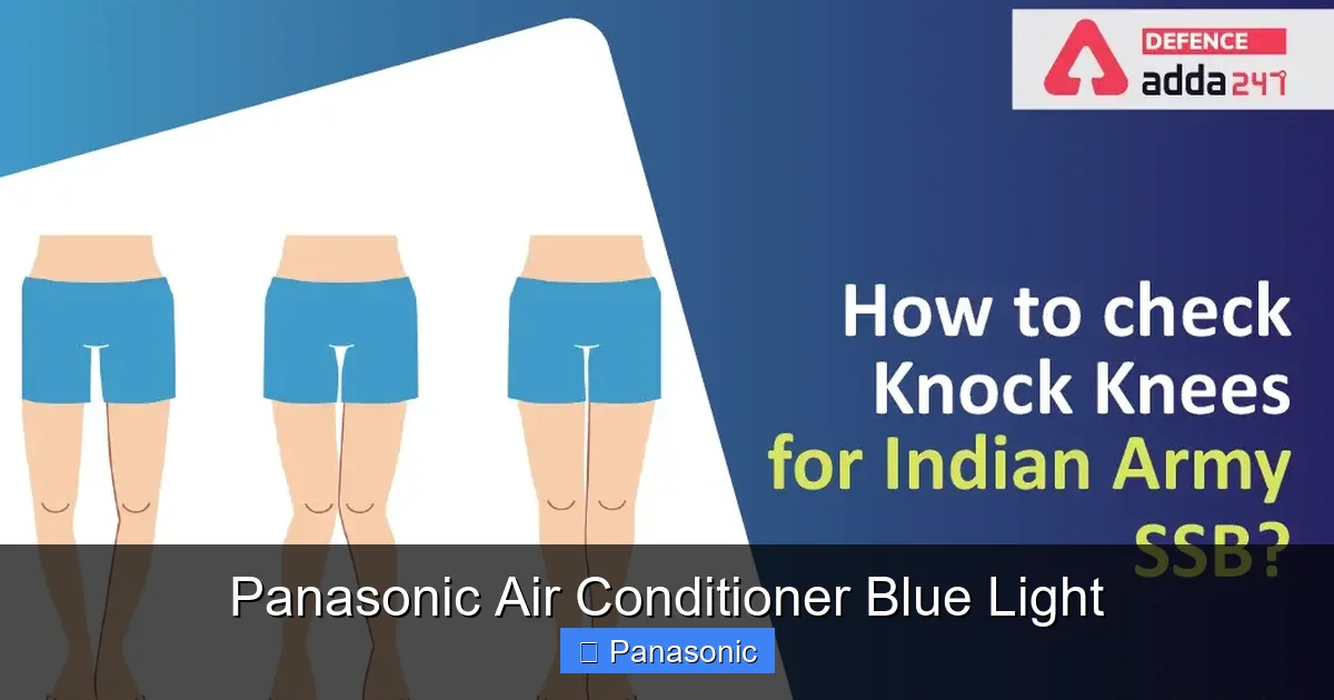 Panasonic Air Conditioner Blue Light