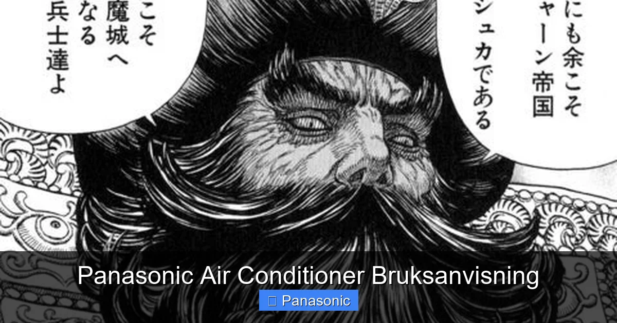 Panasonic Air Conditioner Bruksanvisning