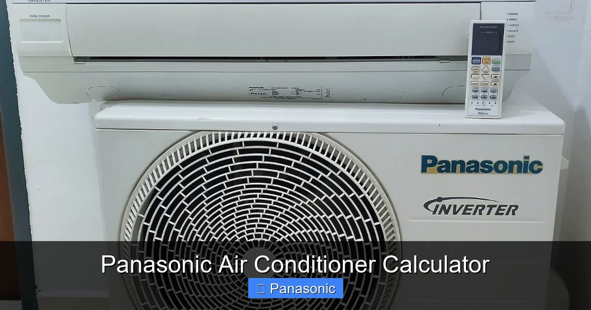 Panasonic Air Conditioner Calculator