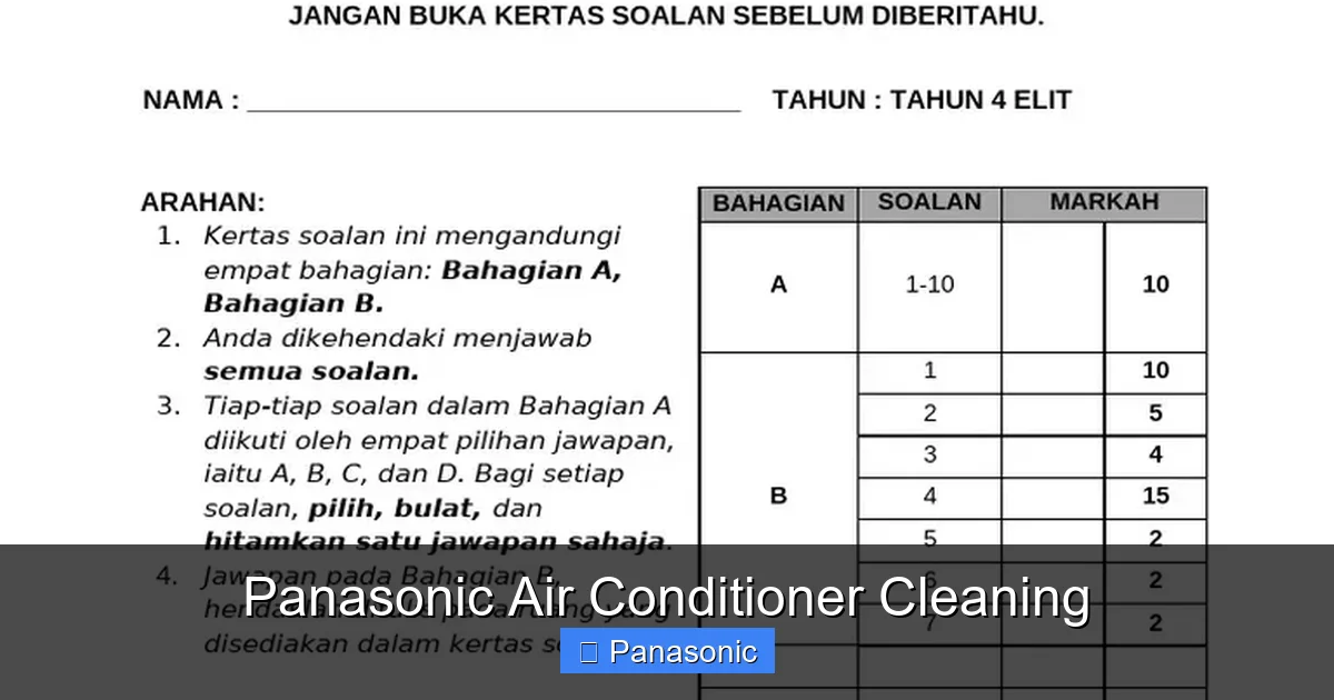 Panasonic Air Conditioner Cleaning