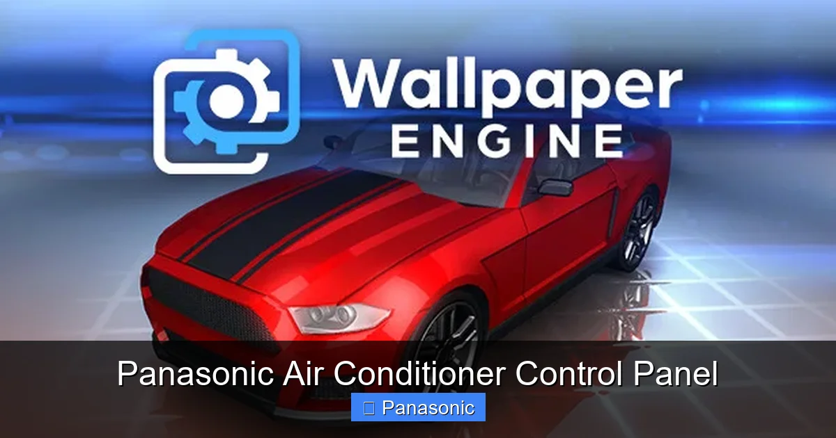 Panasonic Air Conditioner Control Panel