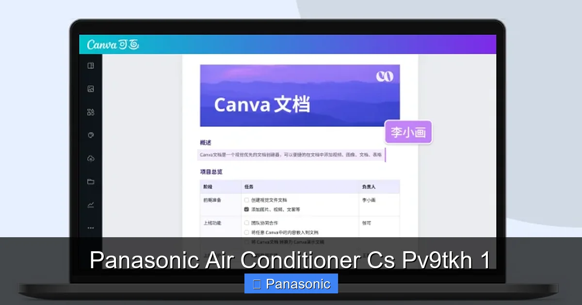 Panasonic Air Conditioner Cs Pv9tkh 1