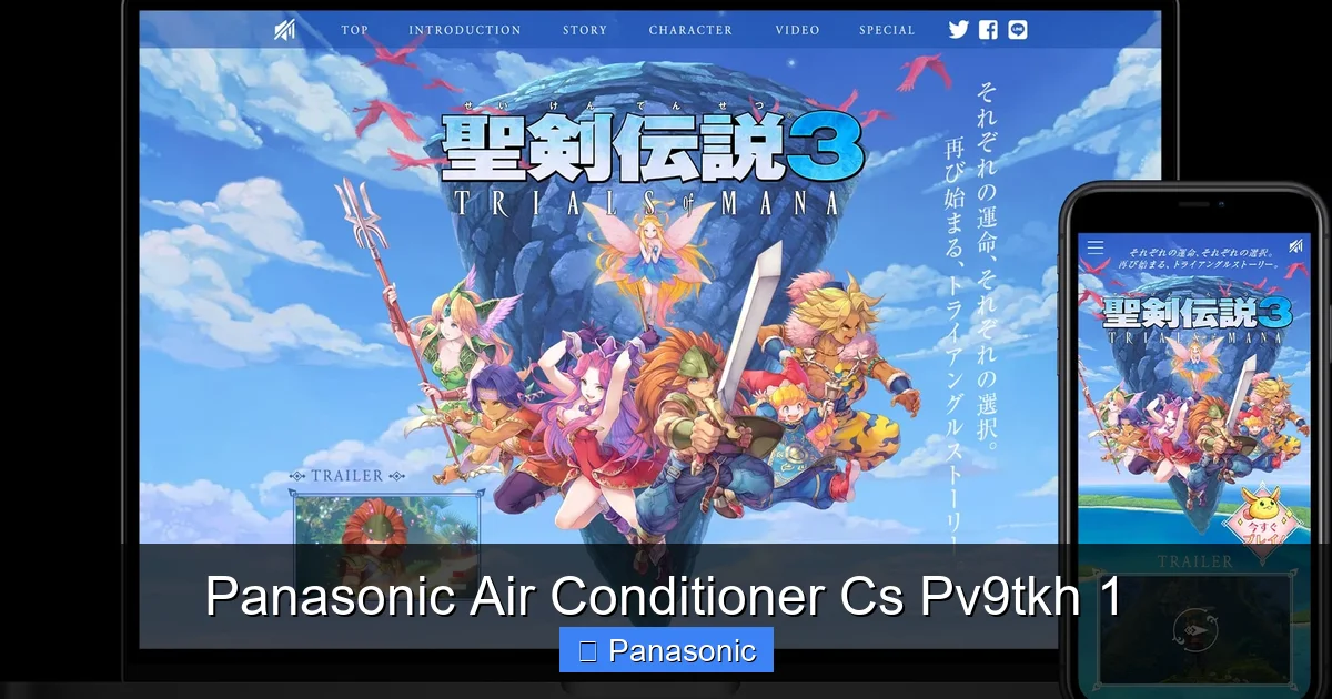 Panasonic Air Conditioner Cs Pv9tkh 1