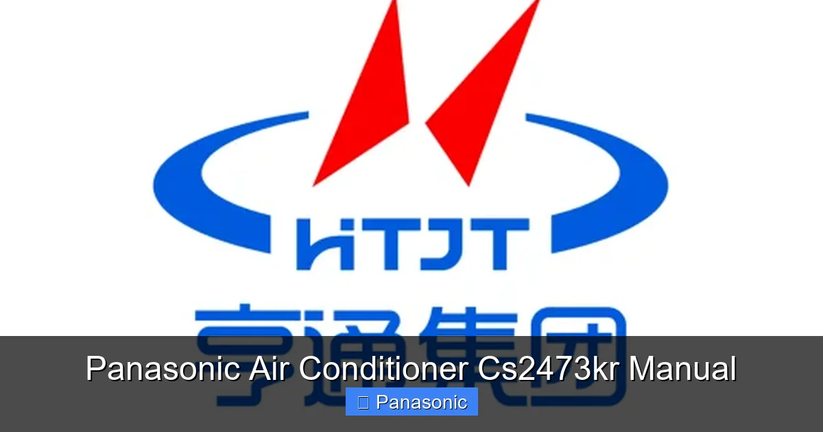 Panasonic Air Conditioner Cs2473kr Manual