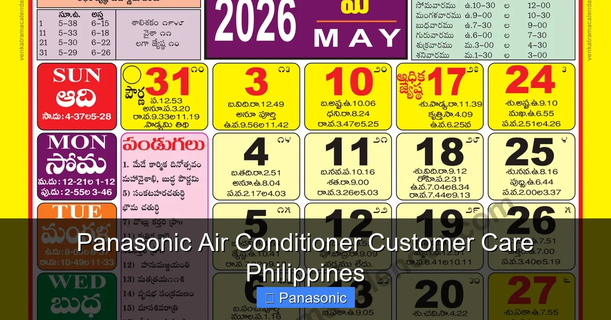 Panasonic Air Conditioner Customer Care Philippines