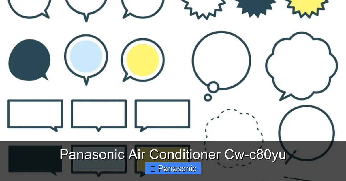 Panasonic Air Conditioner Cw-c80yu