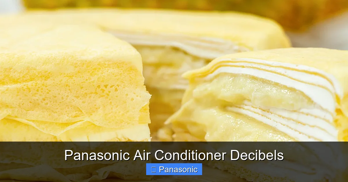 Panasonic Air Conditioner Decibels
