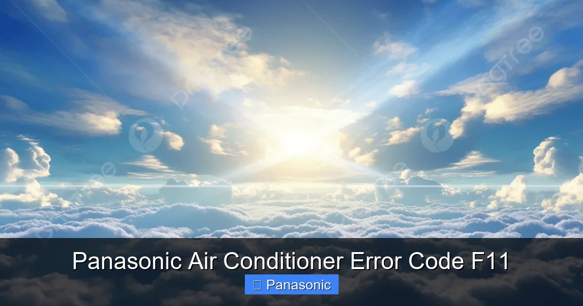 Panasonic Air Conditioner Error Code F11