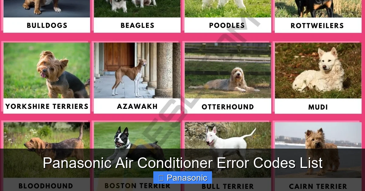 Panasonic Air Conditioner Error Codes List