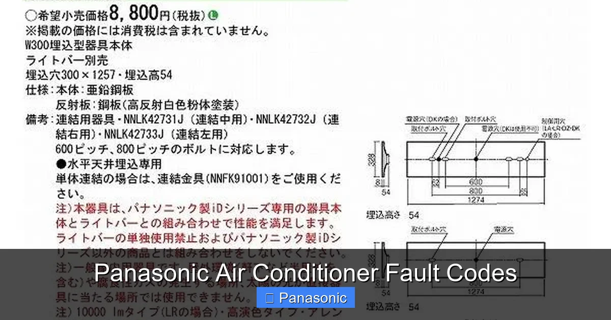 Panasonic Air Conditioner Fault Codes