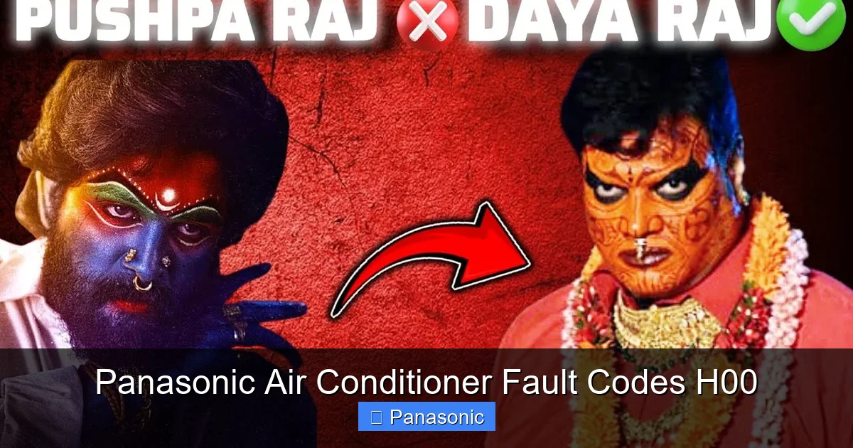 Panasonic Air Conditioner Fault Codes H00