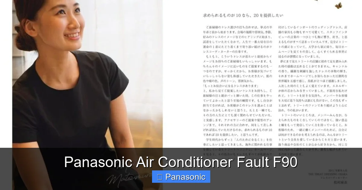 Panasonic Air Conditioner Fault F90