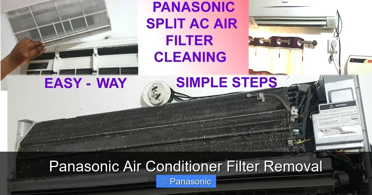 Panasonic Air Conditioner Filter Removal