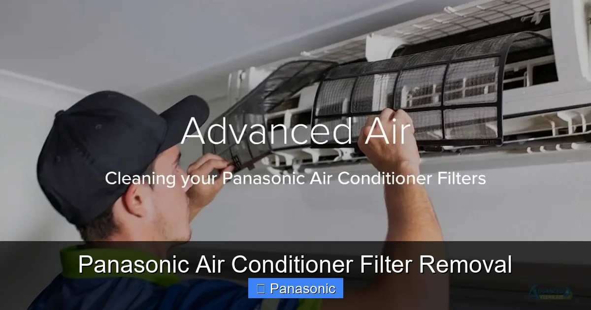 Panasonic Air Conditioner Filter Removal