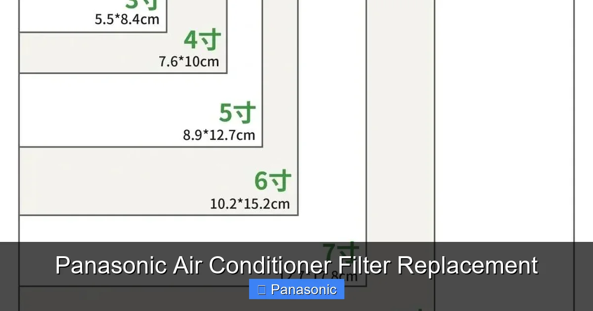 Panasonic Air Conditioner Filter Replacement